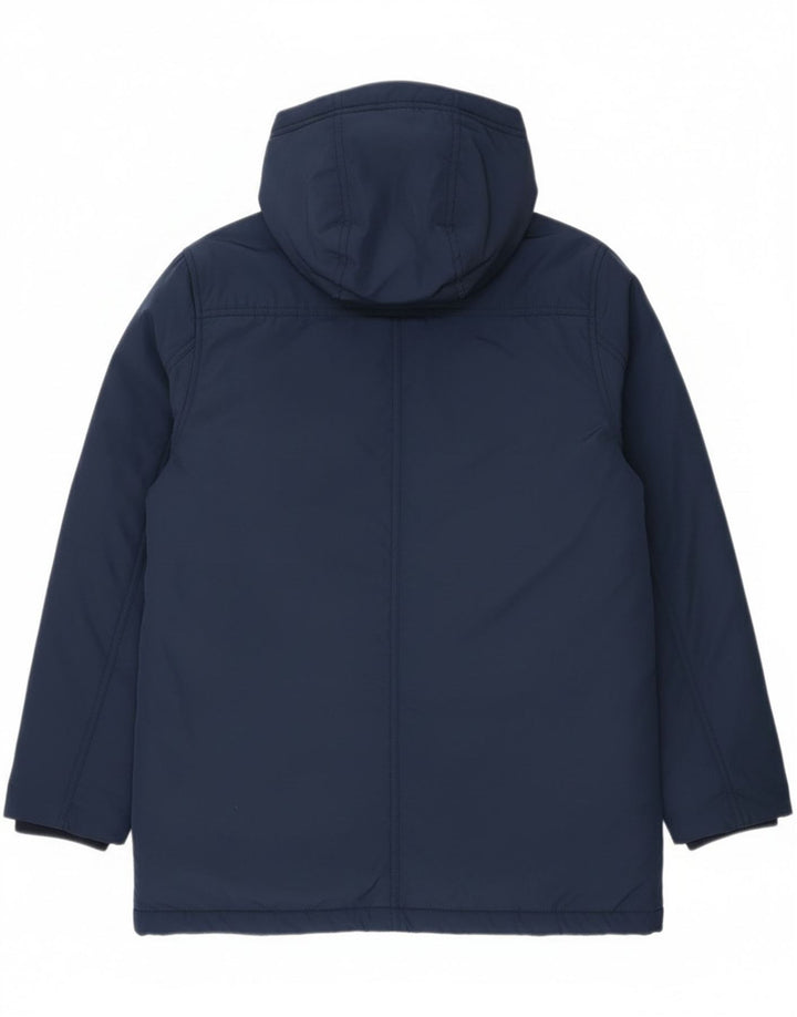 Cappotto imbottito con cappuccio Tommy Hilfiger per ragazzi 13-14 anni in poliestere blu navy