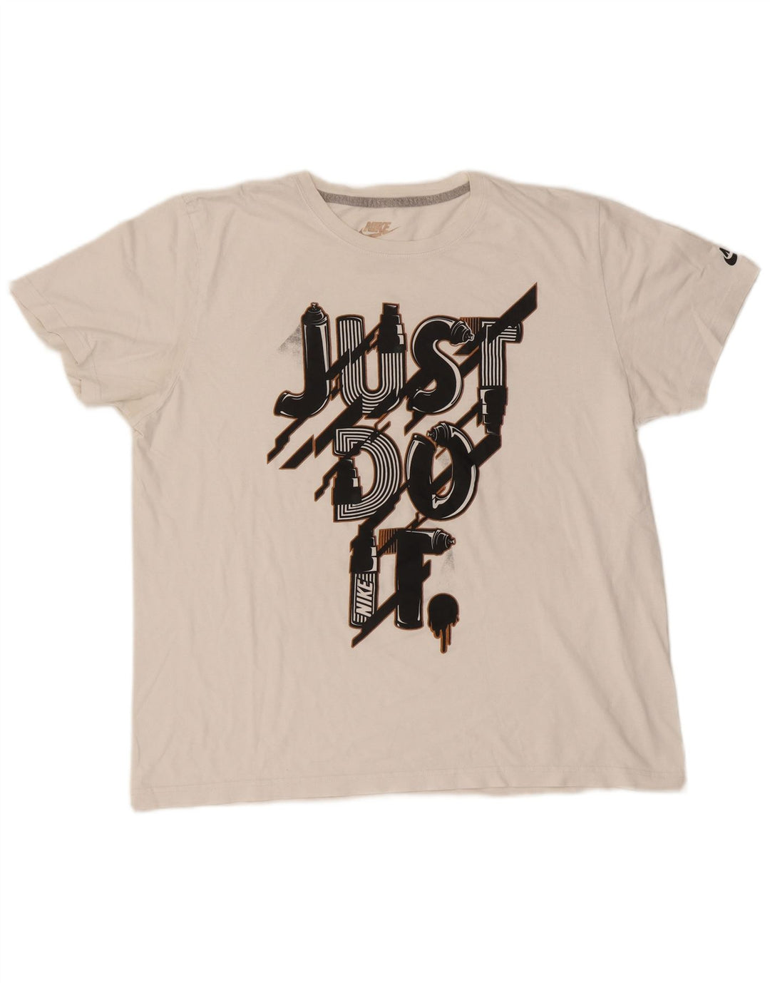 Maglietta grafica Nike da uomo slim fit 2XL bianca
