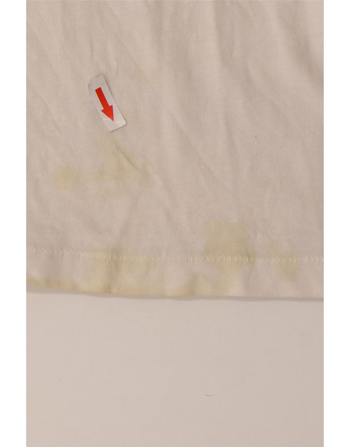 T-shirt da donna French Connection Top grande in cotone color block bianco