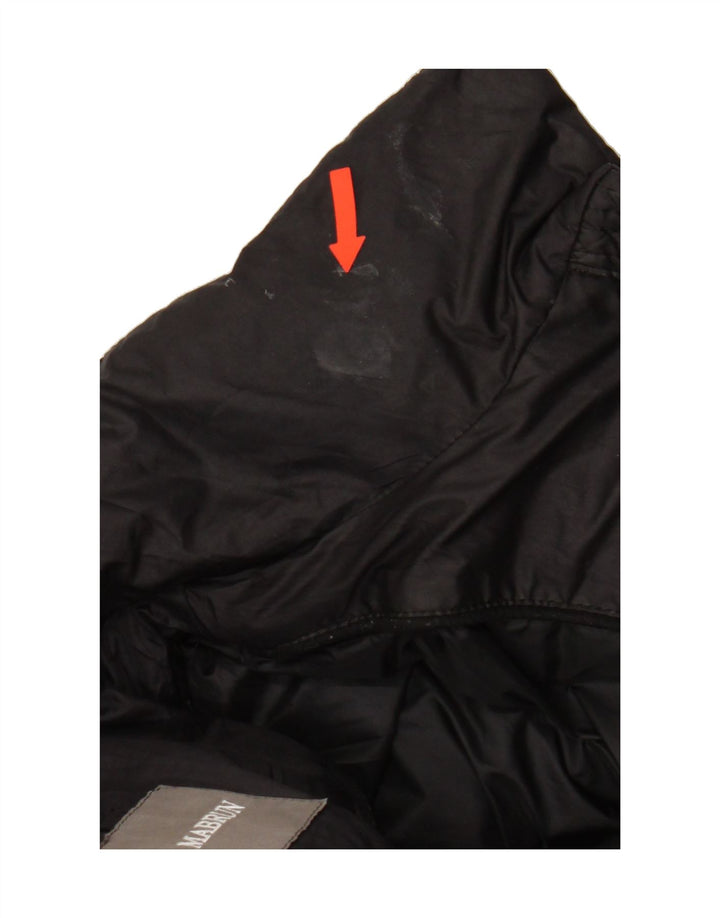 MABRUN Womens Padded Coat IT 50 XL Black Polyester Vintage Mabrun and Second-Hand Mabrun from Messina Hembry 