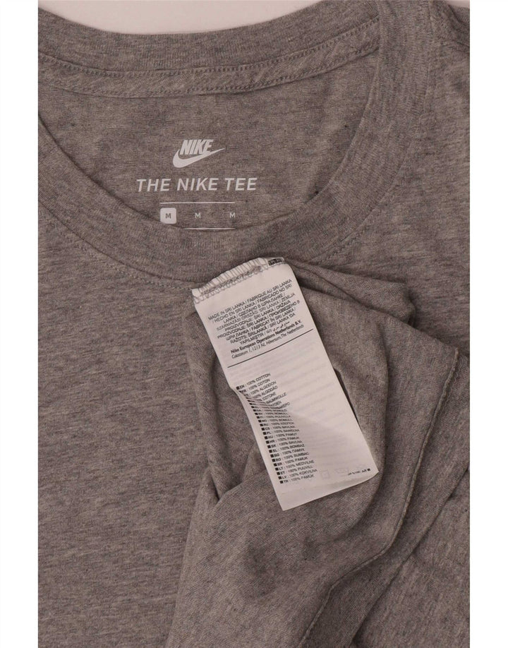 T-shirt Nike da uomo in cotone mélange grigio medio