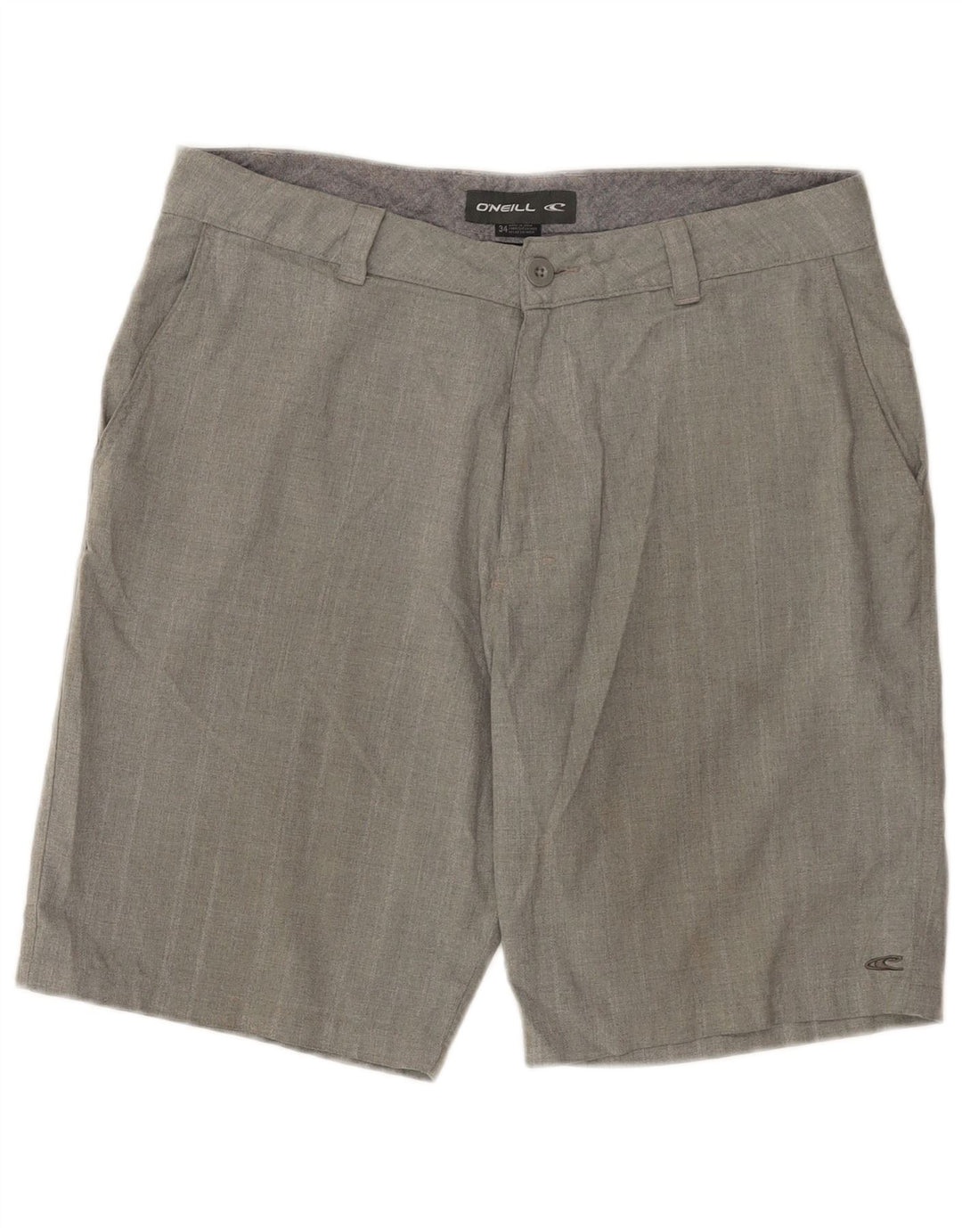 Pantaloncini chino da uomo O'Neill W34 Large in poliestere grigio