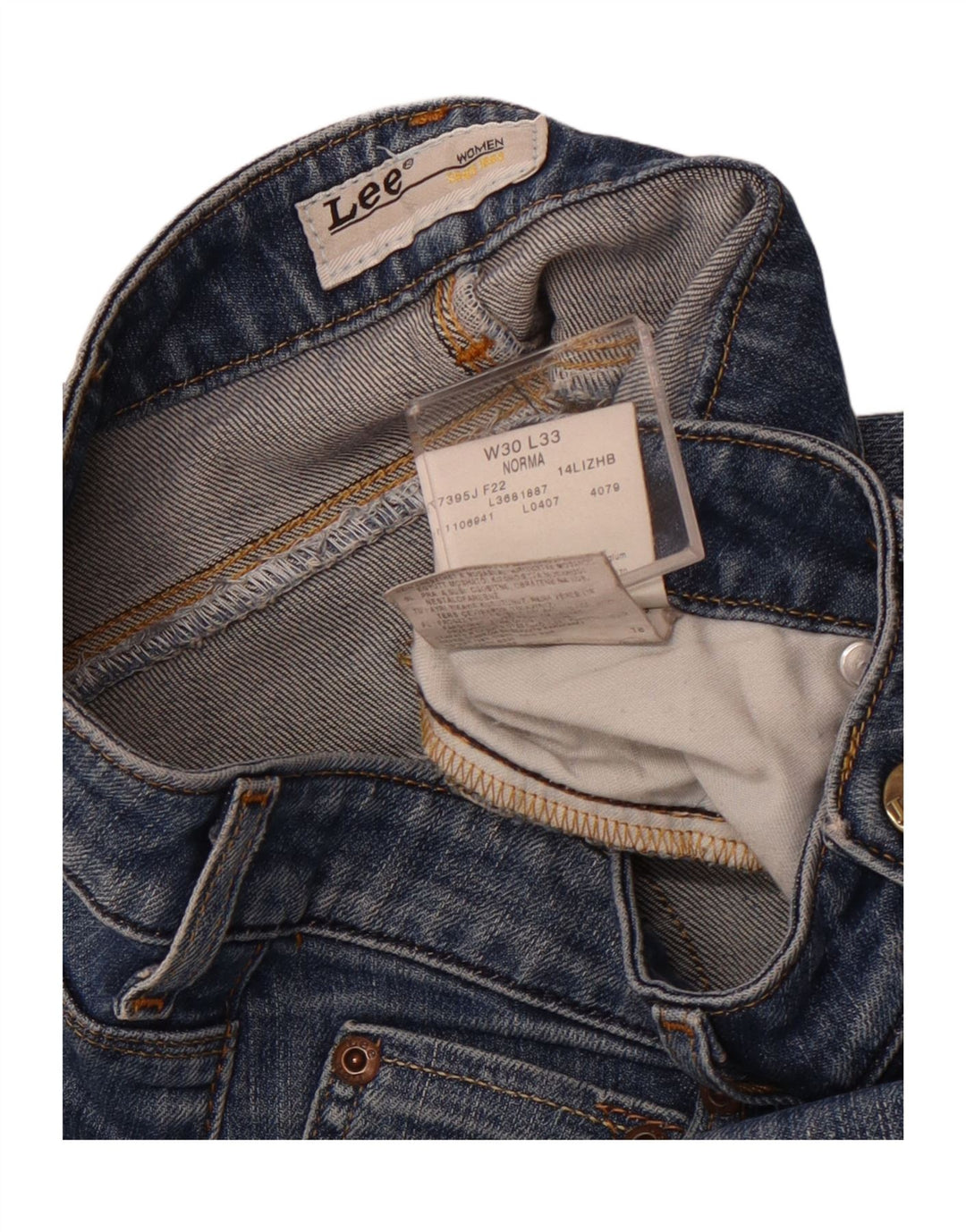Jeans LEE Norma da donna cropped W30 L19 cotone blu