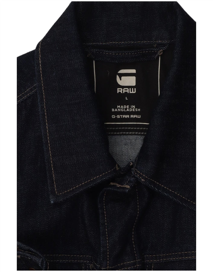 Giacca di jeans da uomo G-Star UK 40 grande cotone blu navy