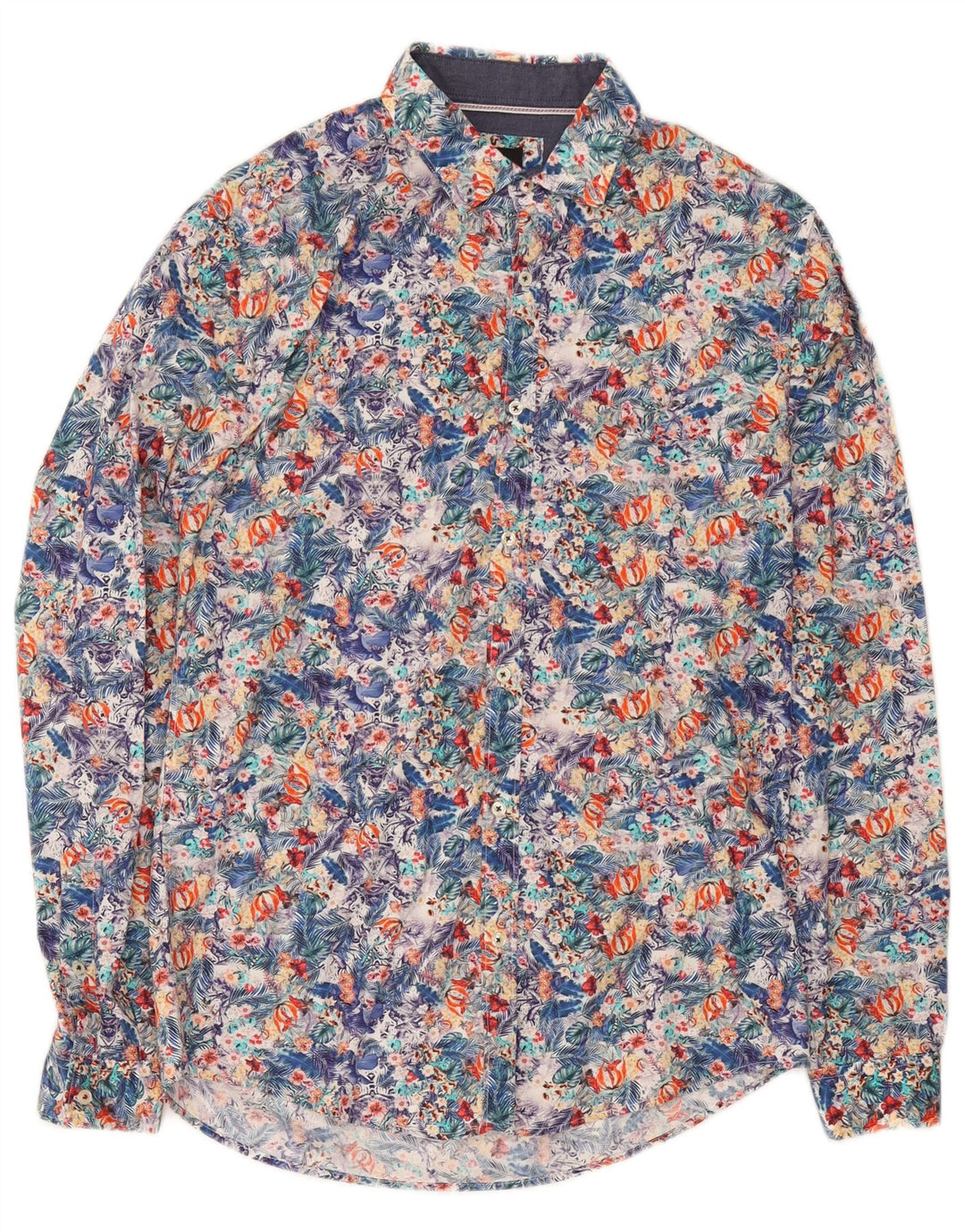 Camicia Zara da uomo slim fit in cotone floreale medio multicolore