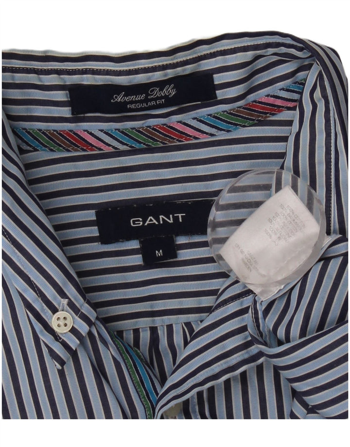 Camicia Gant da uomo vestibilità regolare in cotone gessato blu medio