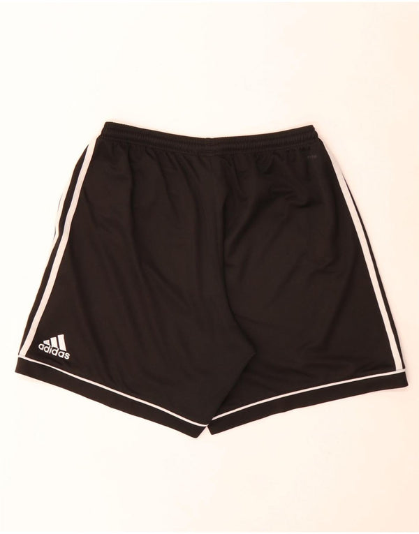 Pantaloncini sportivi Adidas Climalite da uomo grandi in poliestere nero