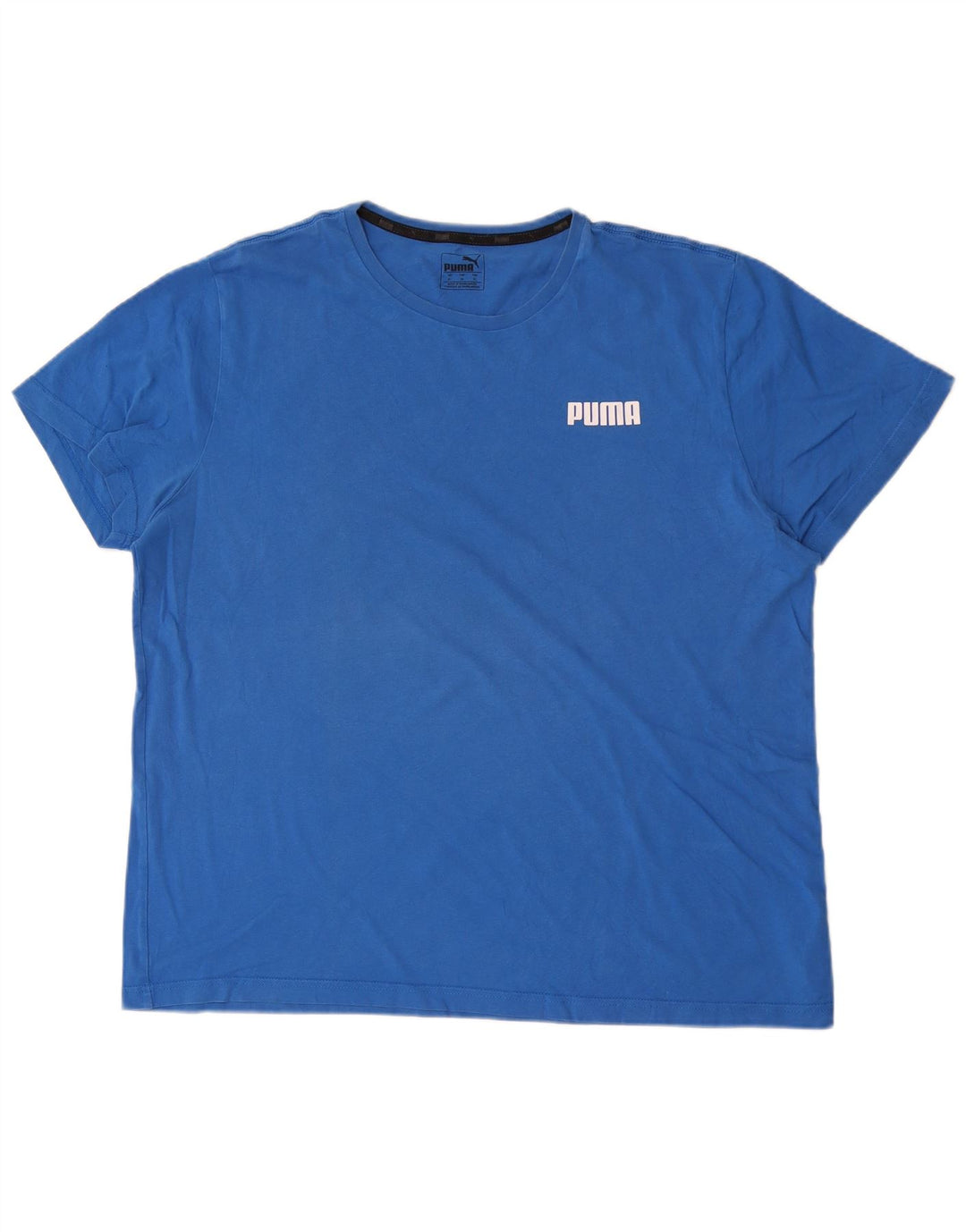 T-shirt da uomo Puma Top XL in cotone blu