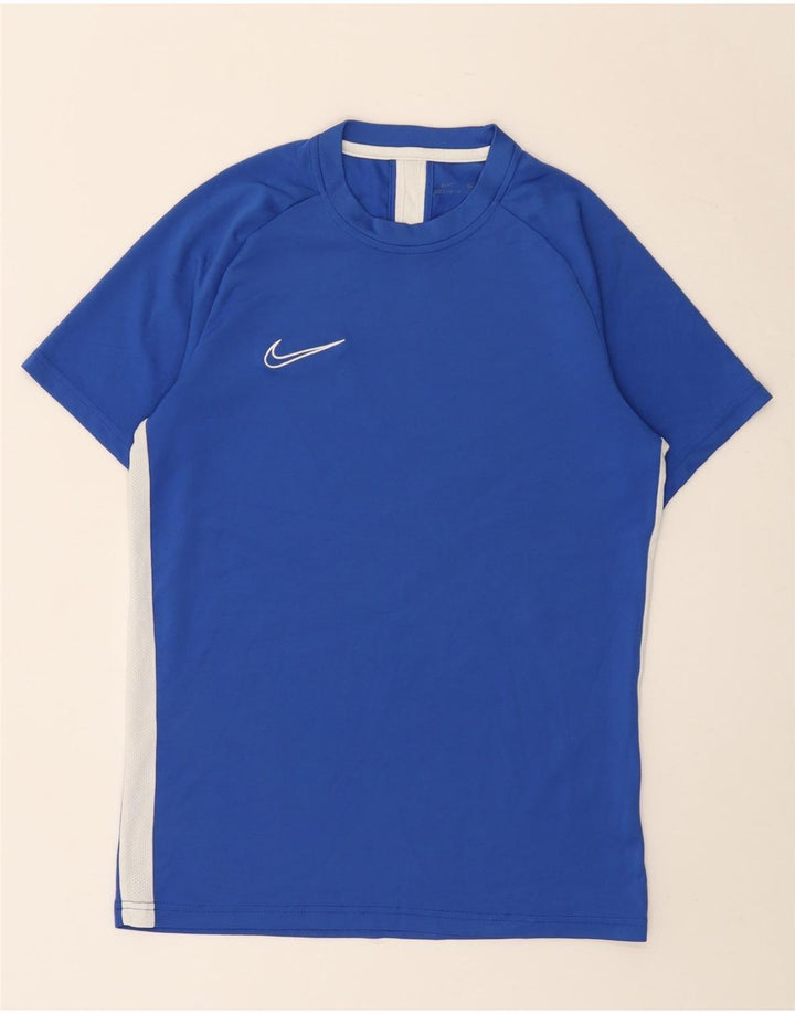 T-shirt Nike da uomo Top blu medio color block