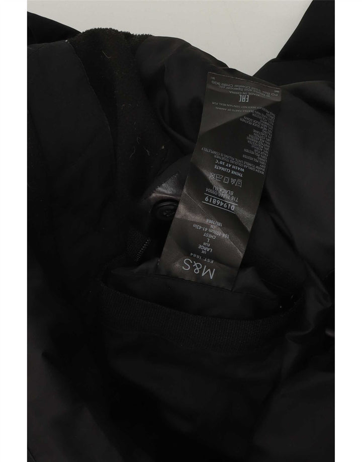 Cappotto imbottito con cappuccio da uomo Marks & Spencer UK 40 grande poliestere nero