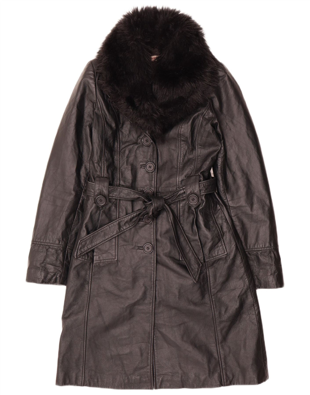Cappotto in pelle da donna Orsay UK 10 piccolo nero