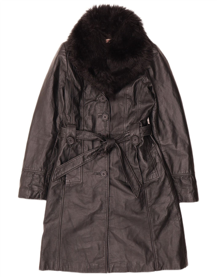 Cappotto in pelle da donna Orsay UK 10 piccolo nero