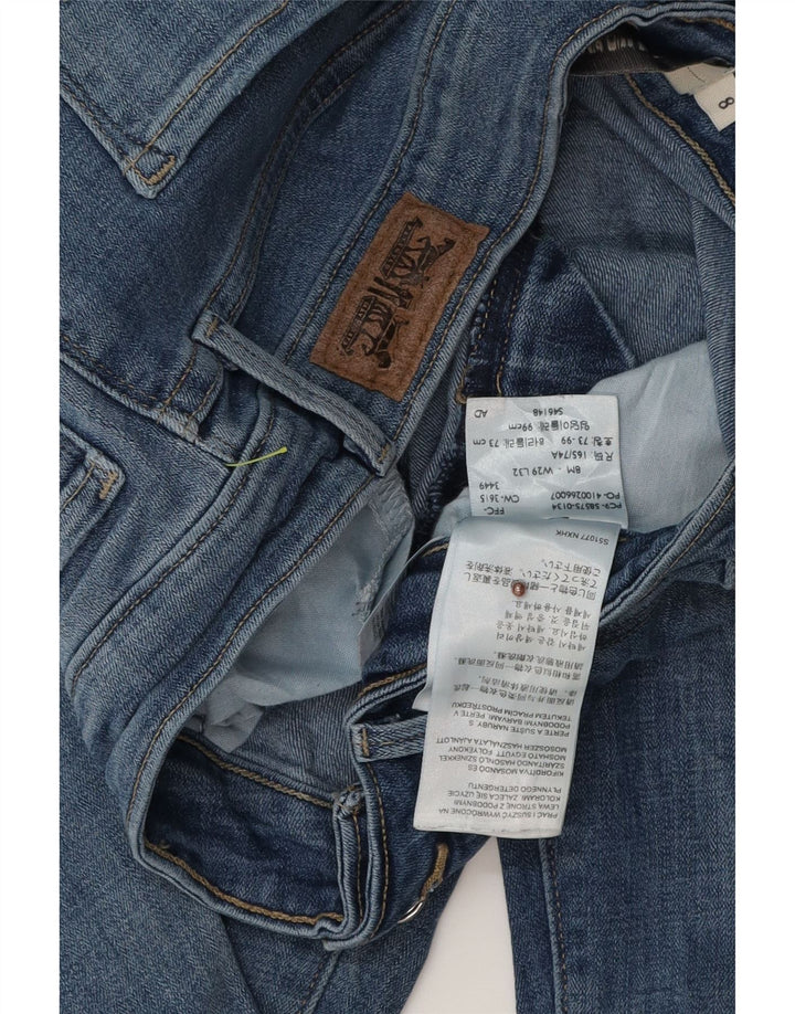 Jeans skinny effetto invecchiato da donna Levi's US 8 medio W29 L32 cotone blu