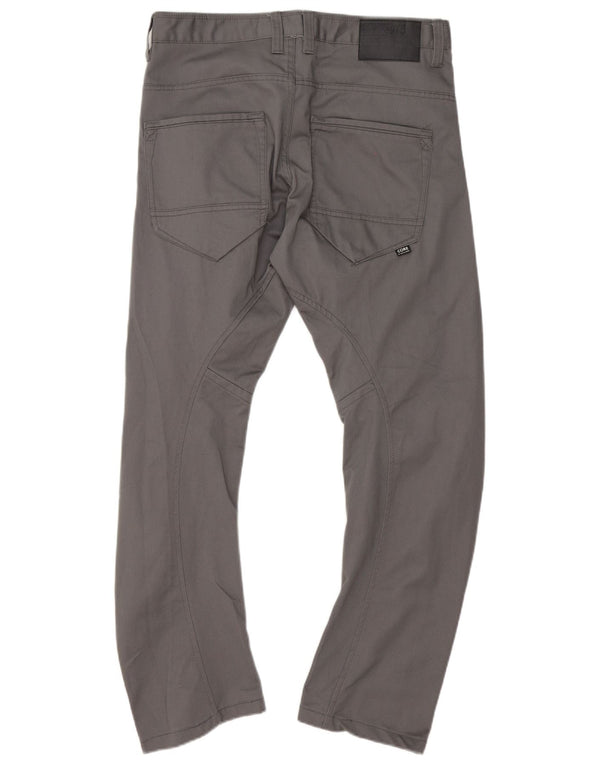 Pantaloni casual anti-fit da uomo Jack & Jones W34 L31 cotone grigio