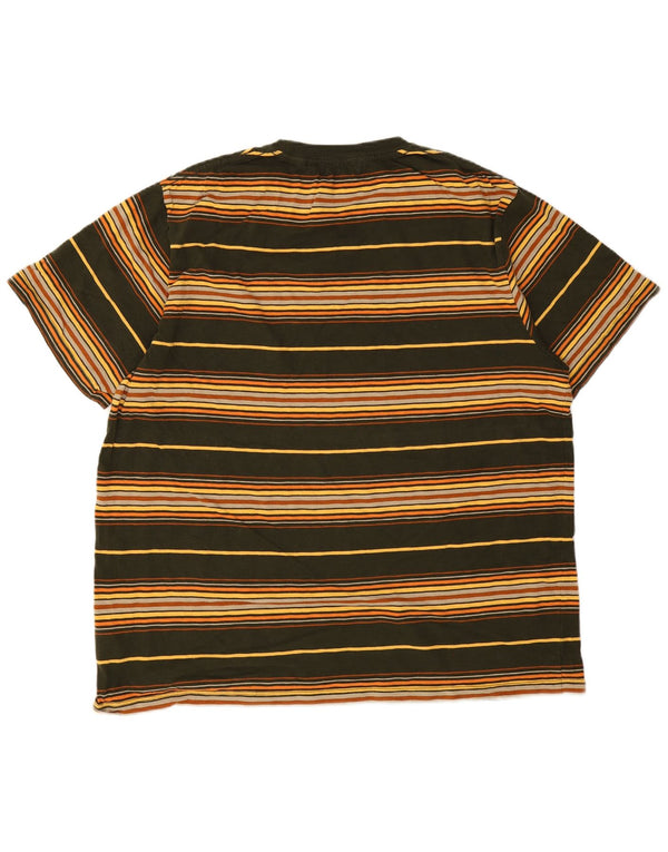 T-shirt da uomo Superdry Top XL in cotone a righe verdi