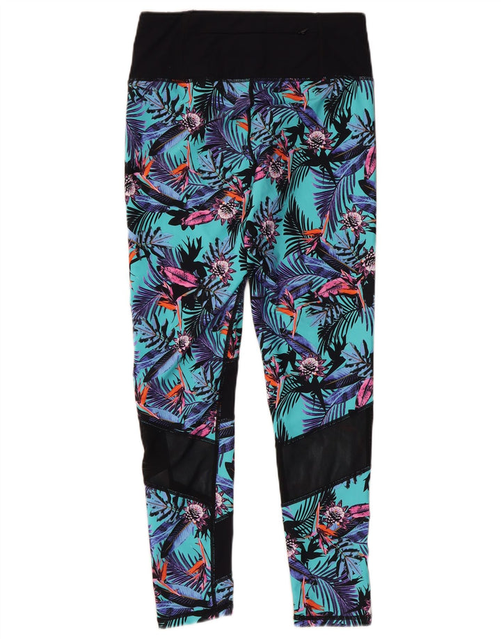Leggings crop grafici da donna Superdry UK 12 medio multicolore floreale