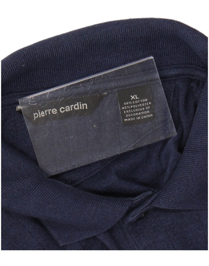 Polo Uomo PIERRE CARDIN XL Blu Navy Cotone