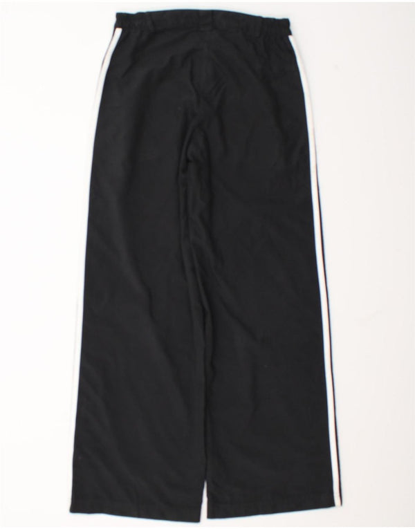 Pantaloni casual Adidas da uomo a gamba larga UK 8 Small W27 L30 poliestere nero