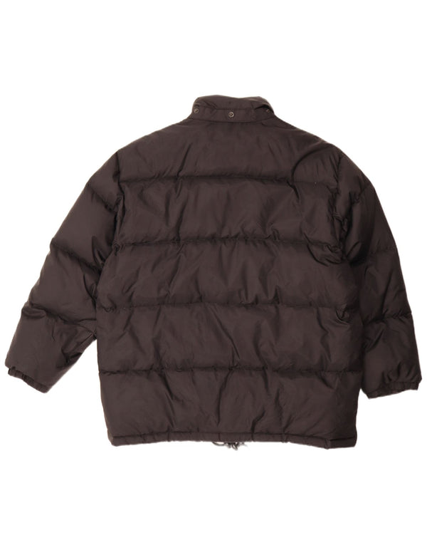 Giacca imbottita oversize da donna islandese UK 16 grande nylon nero
