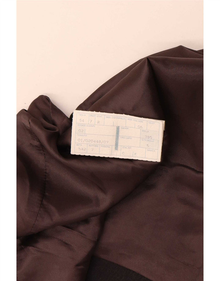 Gilet Uomo Vintage IT 54 XL Lana Nera