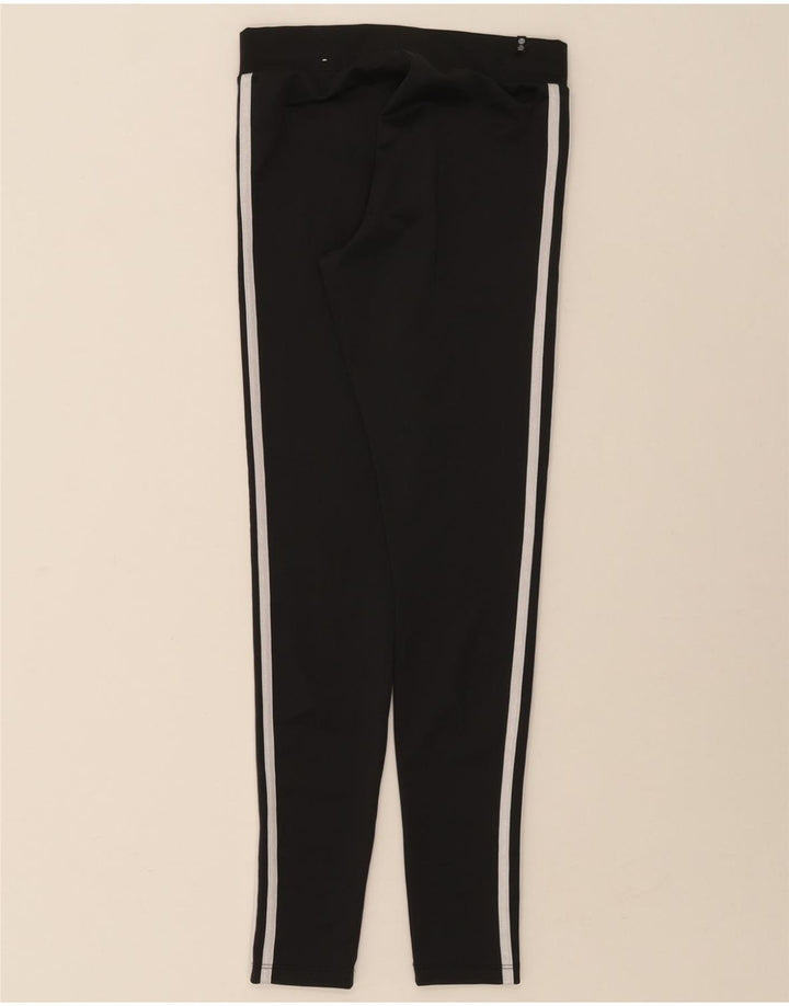 ADIDAS Womens Leggings UK 8 Small Black Polyester Vintage Adidas and Second-Hand Adidas from Messina Hembry 