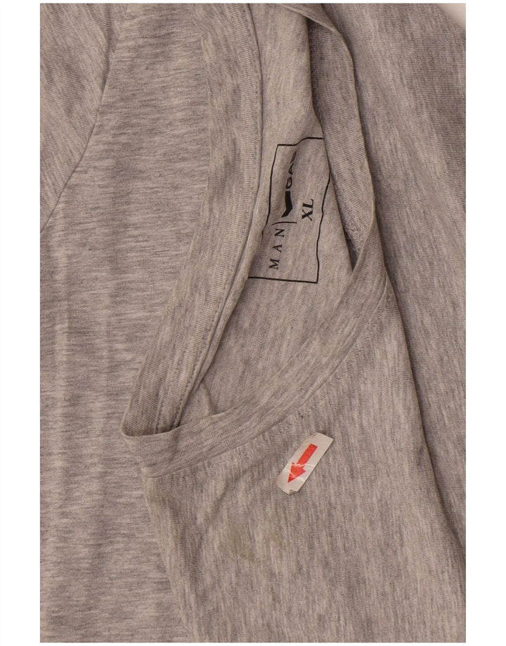 T-shirt da uomo Gas Top XL in cotone grigio