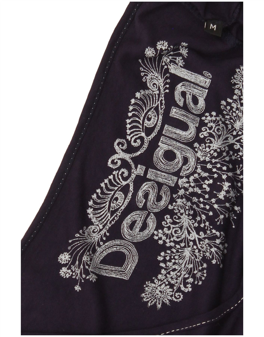 DESIGUAL Abito da donna a linea A con grafica UK 12 Medio Blu navy floreale