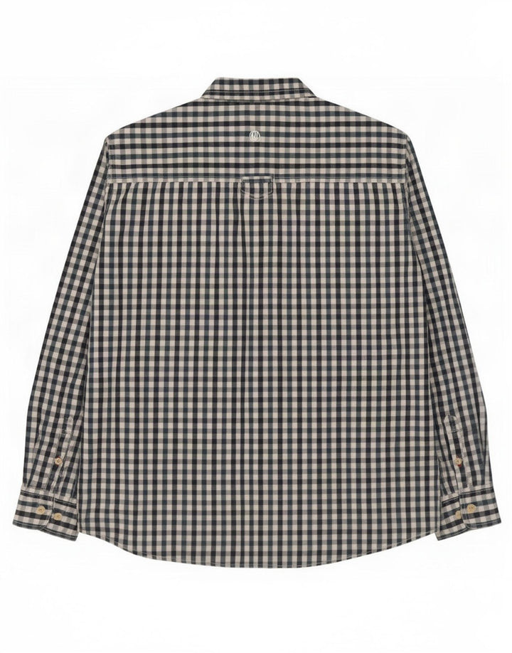 Camicia da uomo Fat Face XL in cotone a quadretti verde