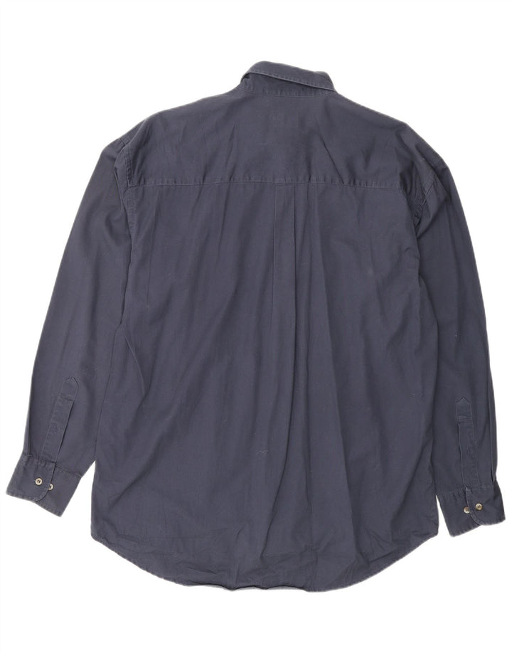 Camicia Kappa Uomo Media Cotone Blu Navy