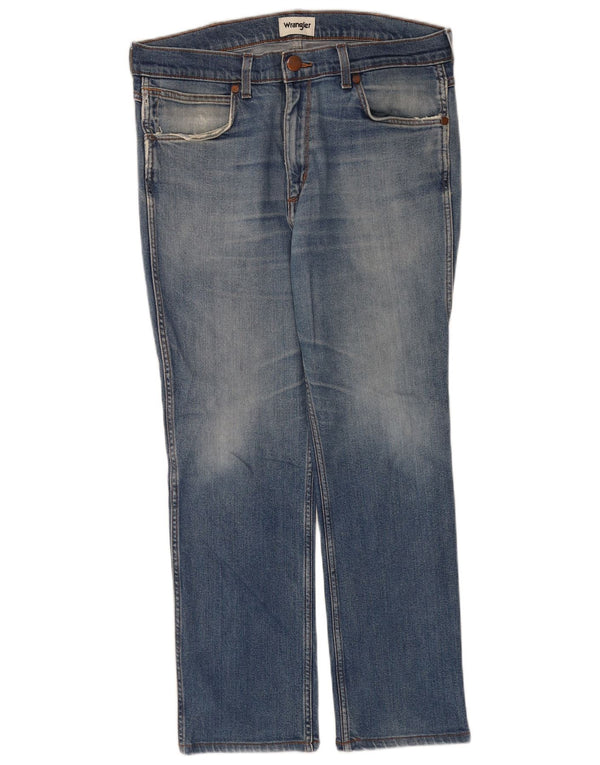 Jeans dritti da uomo Wrangler Greensboro W33 L28 cotone blu