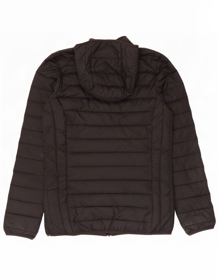 Giacca imbottita oversize con cappuccio da donna Ellesse UK 10 piccola poliestere nero