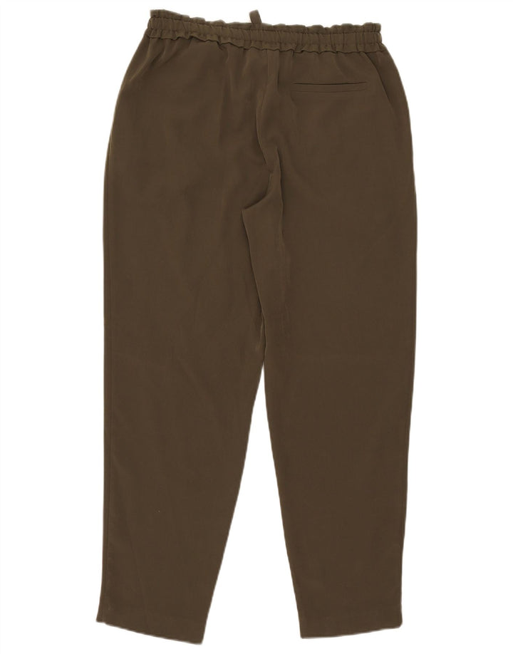 Pantaloni casual affusolati da donna Zara medi W28 L27 poliestere kaki