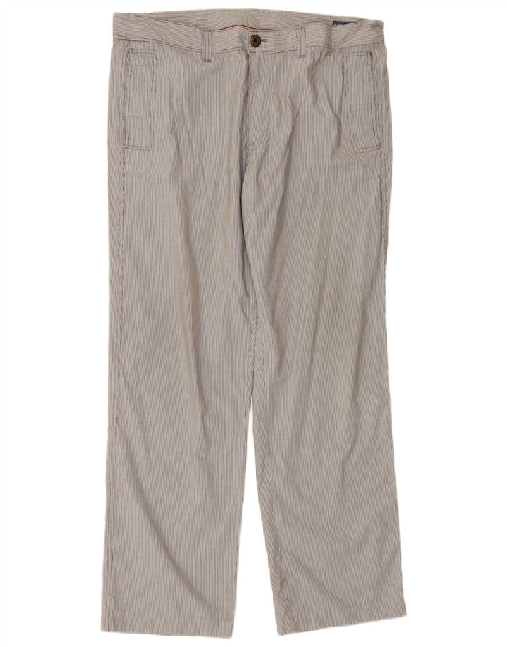 Pantaloni chino dritti da uomo MURPHY & NYE W38 L33 gessato grigio