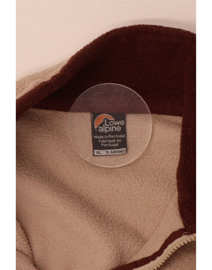 Maglione in pile da uomo Lowe Alpine con zip e collo XL in poliestere beige