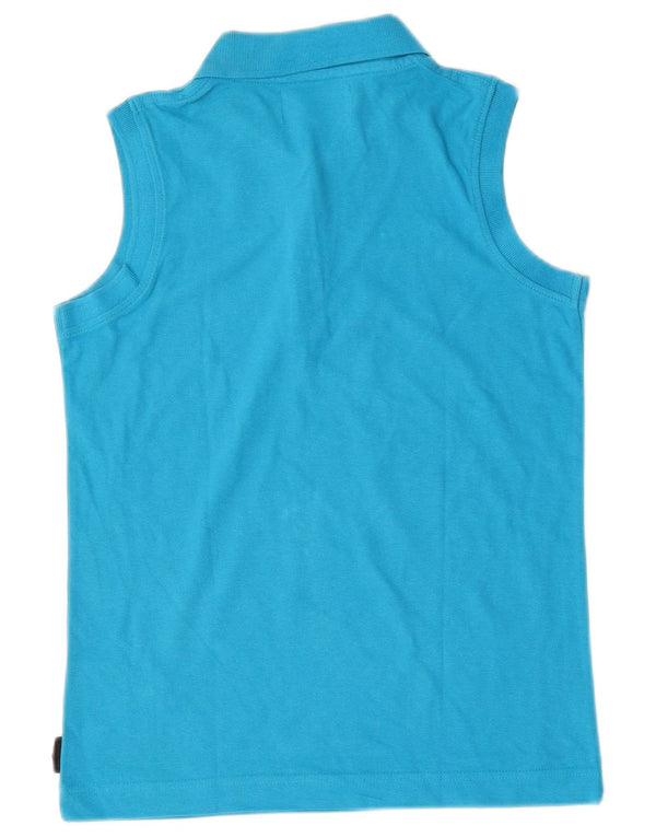 Polo senza maniche da donna Kappa UK 12 cotone blu medio