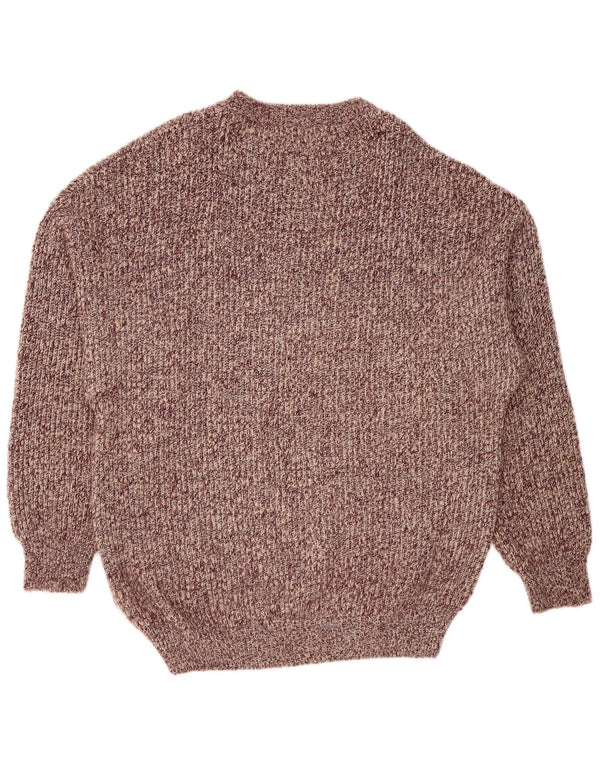 Maglione maglione girocollo da uomo Kappa XL retrò chiazzato bordeaux