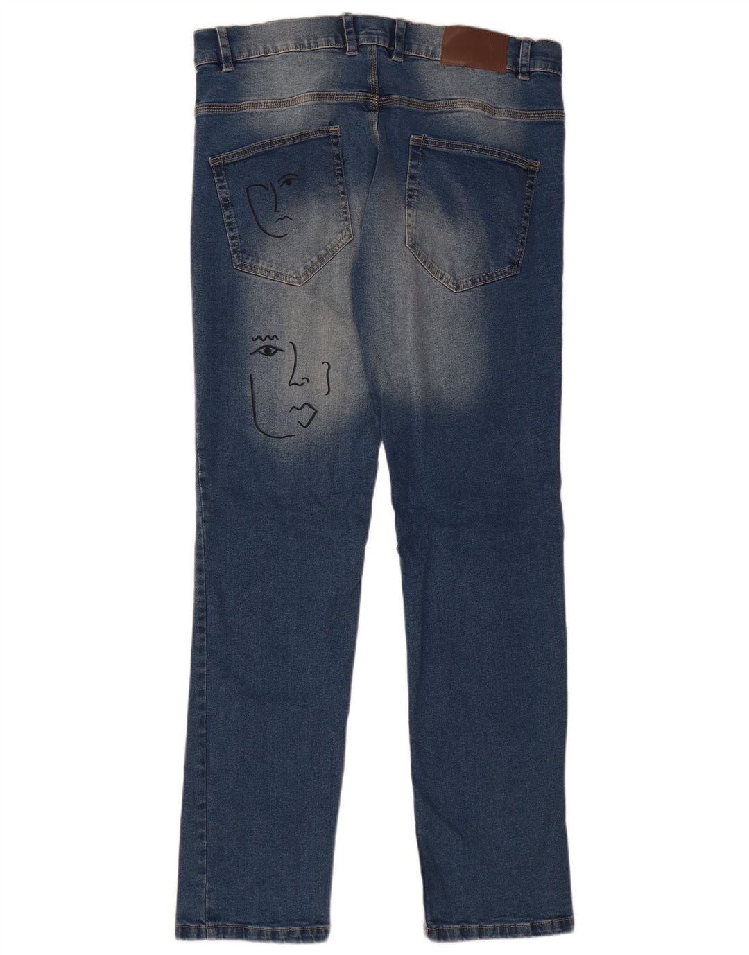 FRENCH CONNECTION Jeans slim grafici da donna W32 L32 cotone blu