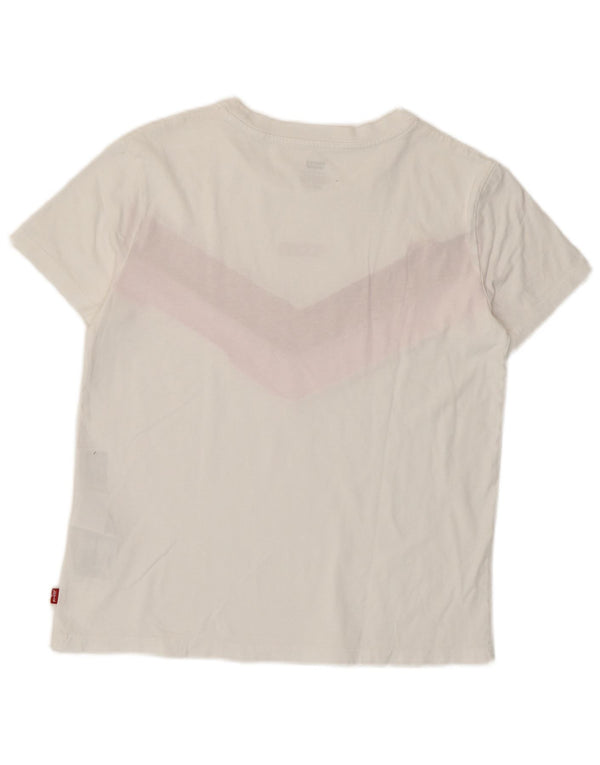 Levi's T-shirt grafica da donna, vestibilità ampia, corta, taglia UK 6 XS, colore bianco