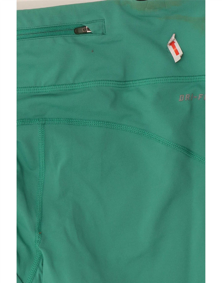 Leggings Nike Dri Fit Capri da donna UK 8 Small nylon verde