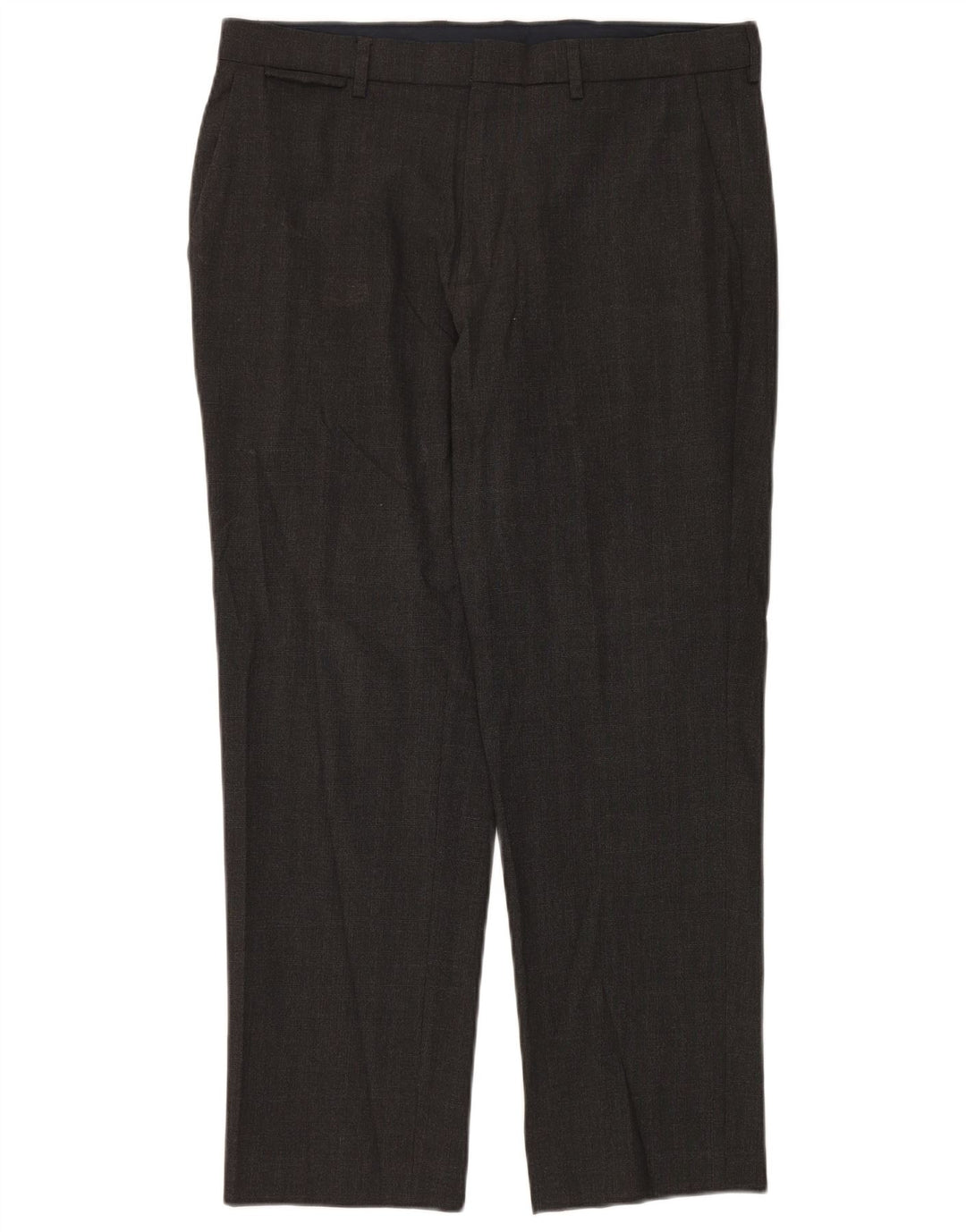 Pantaloni chino vestibilità regolare da uomo Marks & Spencer W34 L29 poliestere grigio