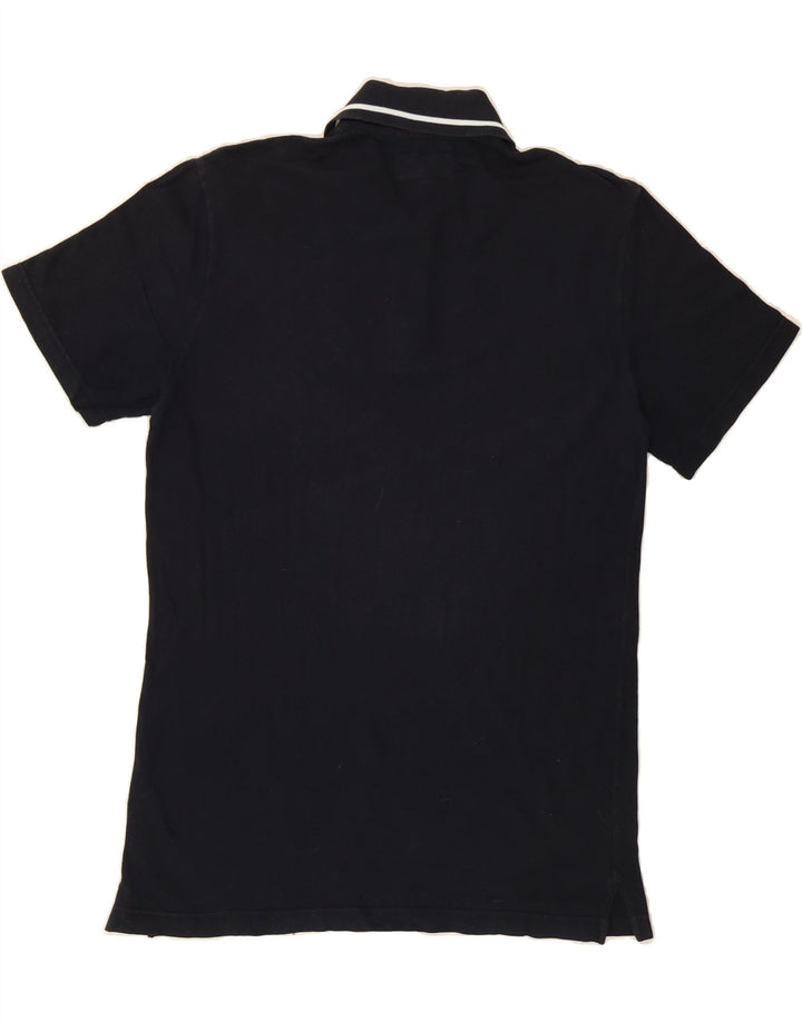 ARMANI JEANS Mens Polo Shirt Small Black Cotton Vintage Armani Jeans and Second-Hand Armani Jeans from Messina Hembry 