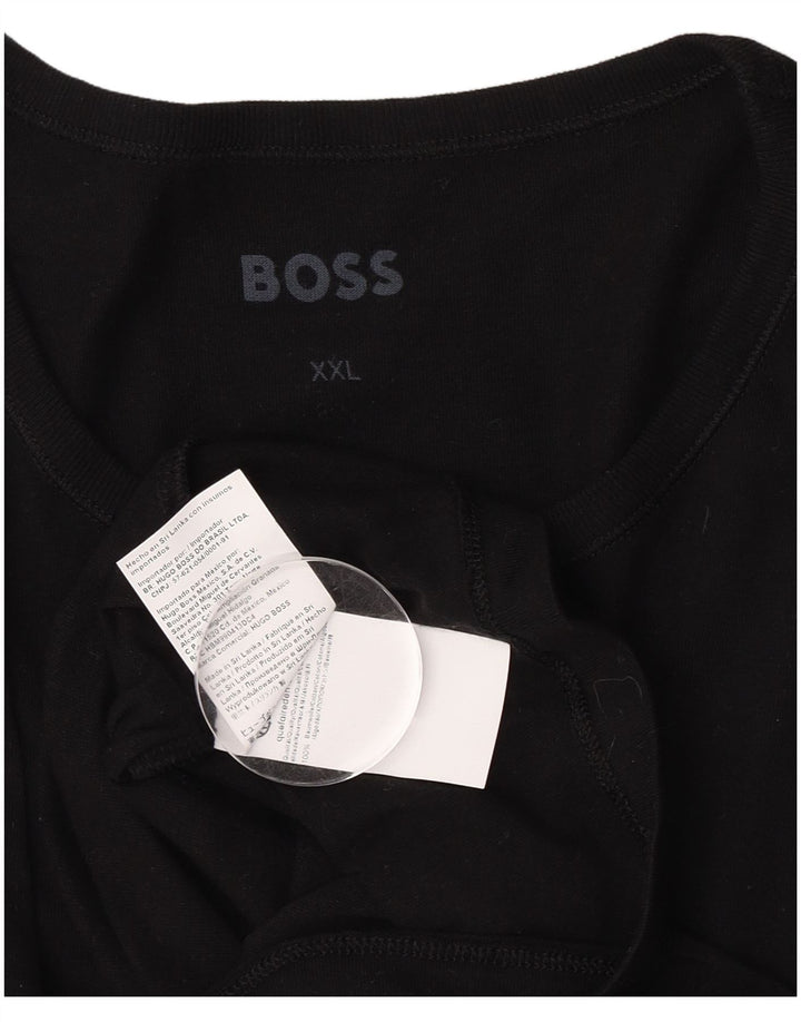 T-shirt da uomo Hugo Boss Top 2XL cotone nero