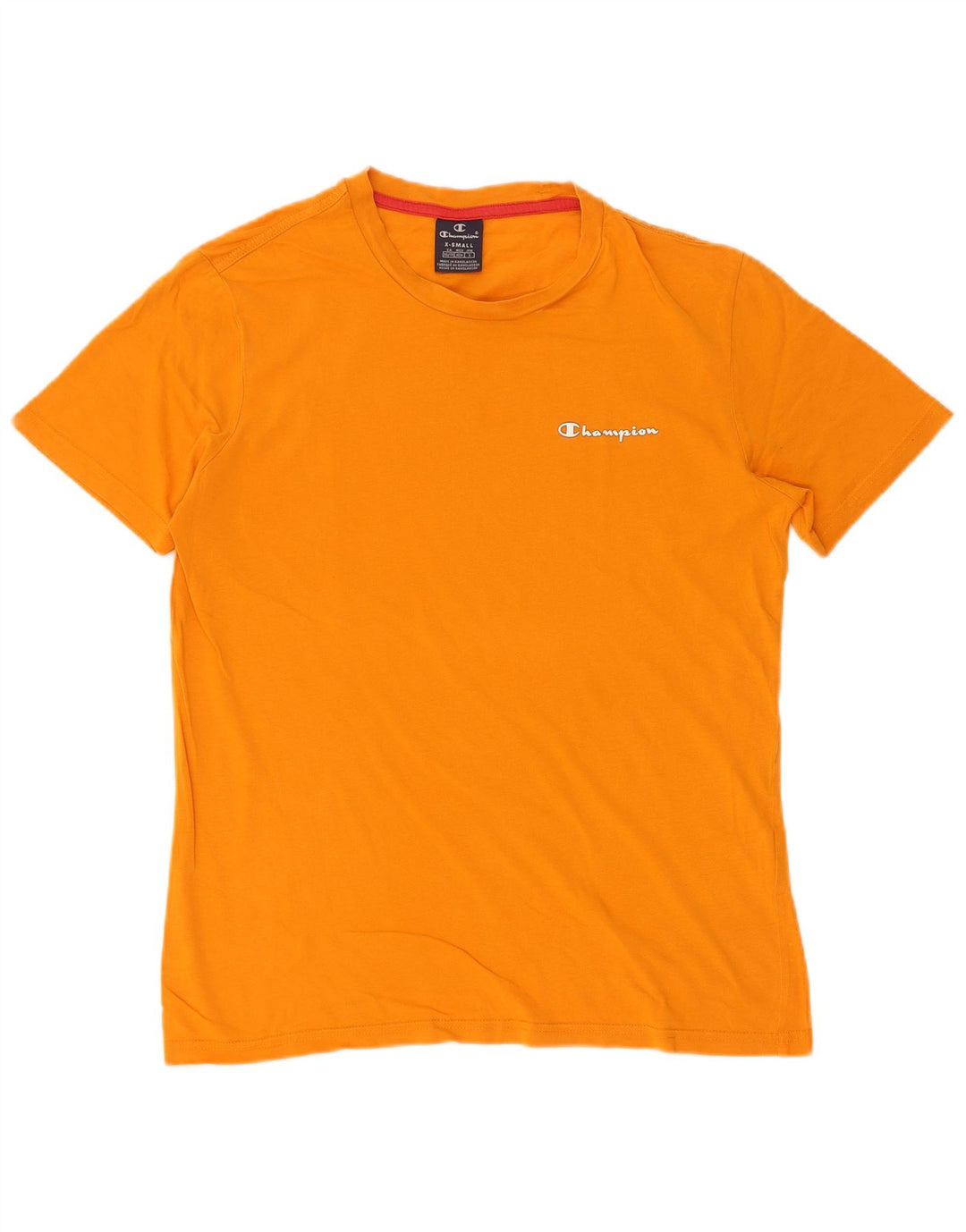 T-shirt da uomo Champion Top XS arancione in cotone