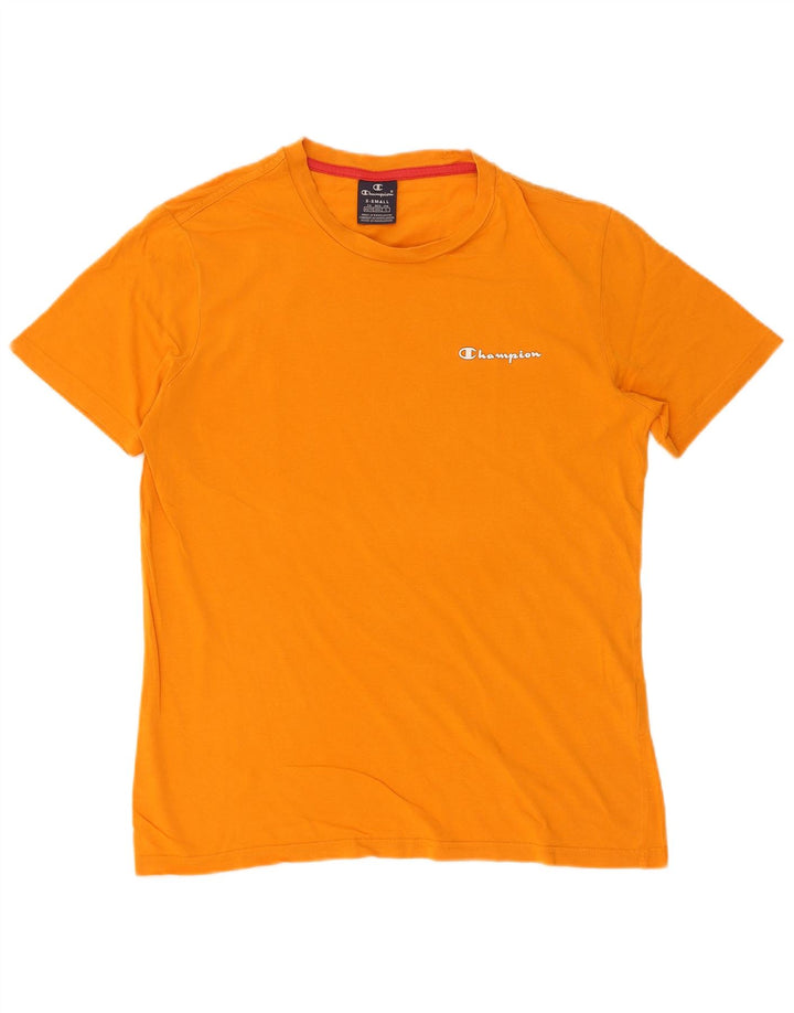 T-shirt da uomo Champion Top XS arancione in cotone