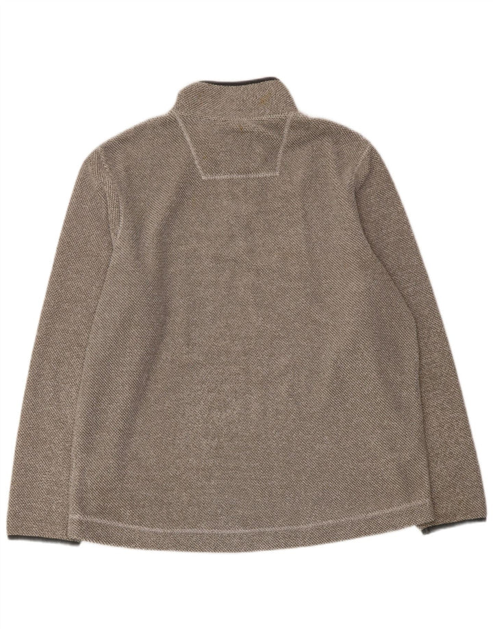 WEIRD FISH Maglione in pile da uomo con zip e collo XL Poliestere grigio