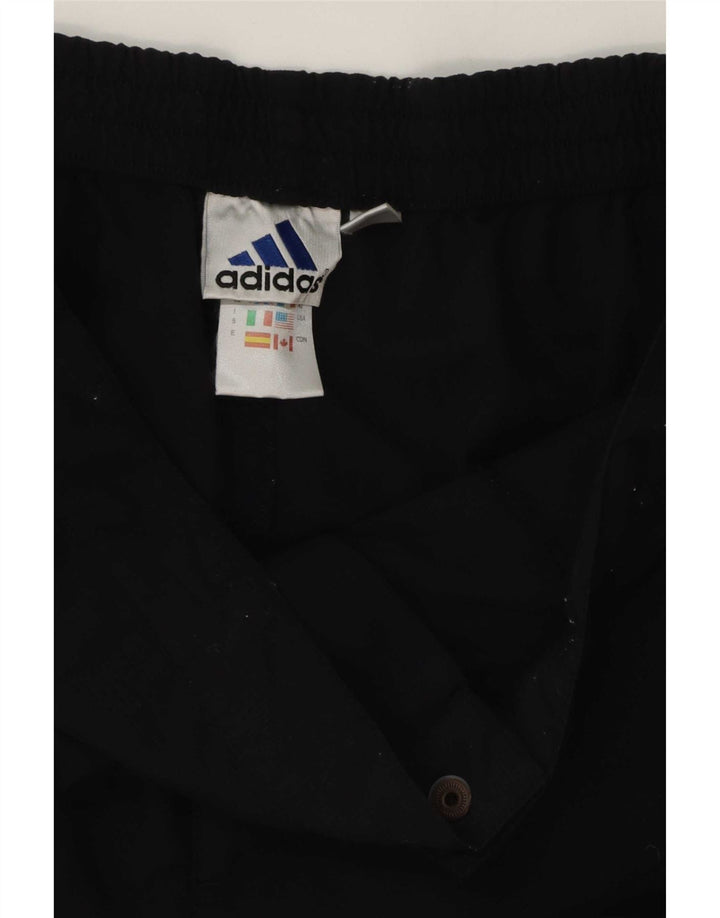 Pantaloncini casual grafici da uomo Adidas W32 poliestere nero medio