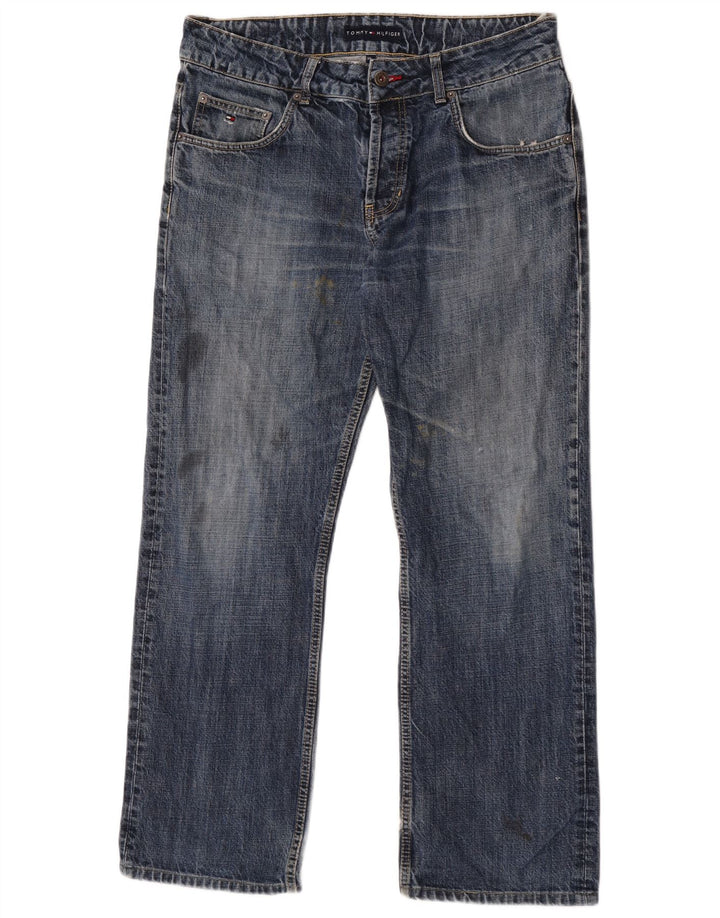 Jeans dritti da uomo Tommy Hilfiger W34 L29 cotone blu