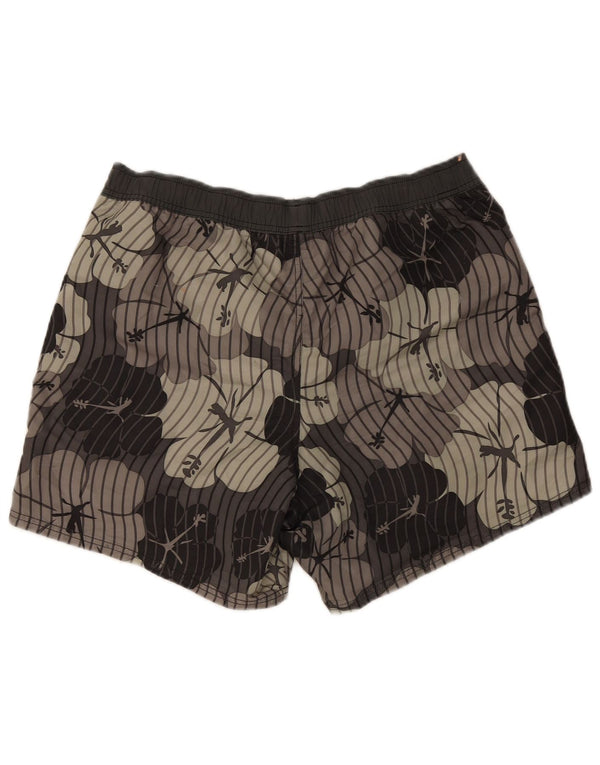 Pantaloncini da bagno da uomo Puma grandi grigi floreali