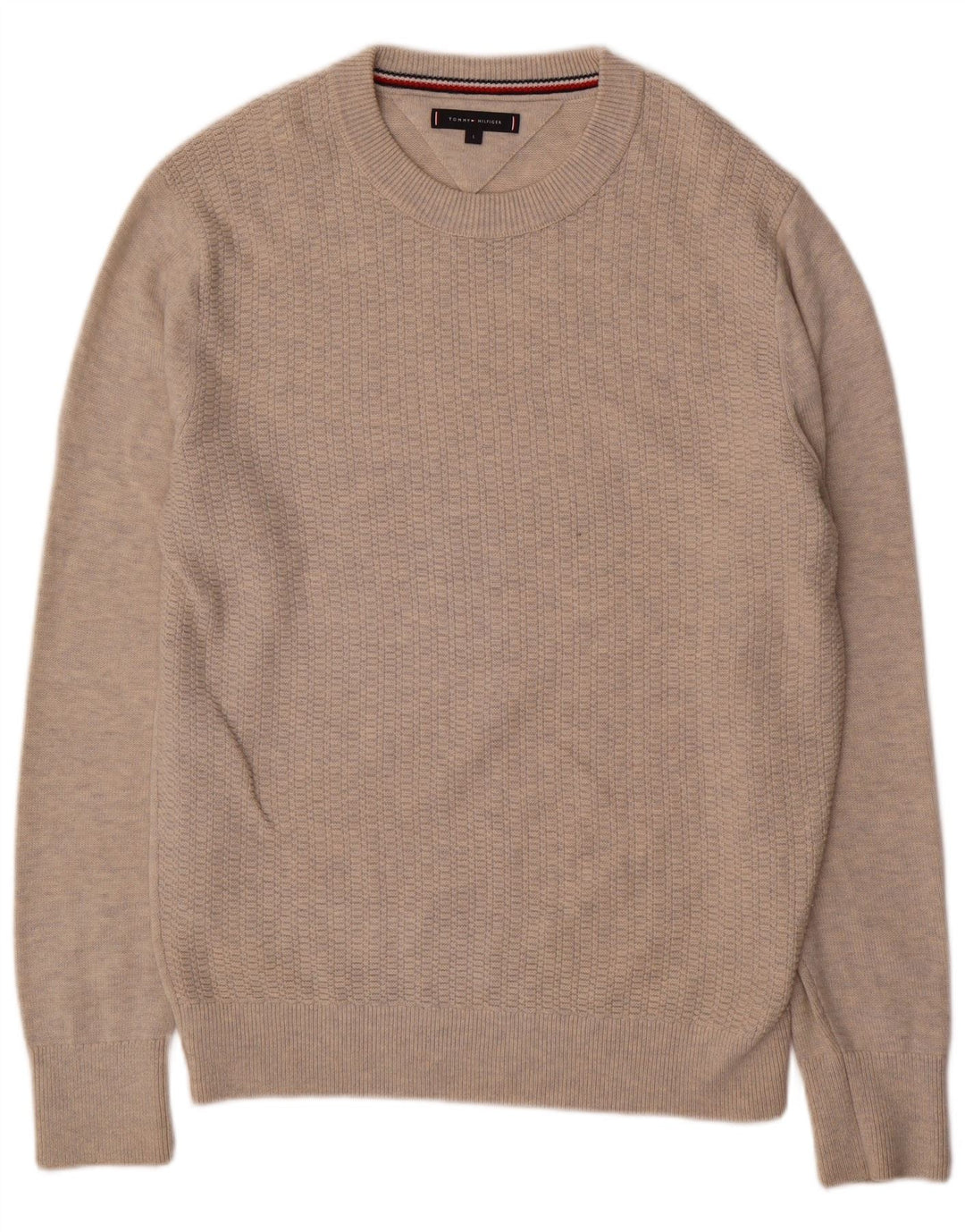 Maglione maglione girocollo da uomo Tommy Hilfiger grande beige