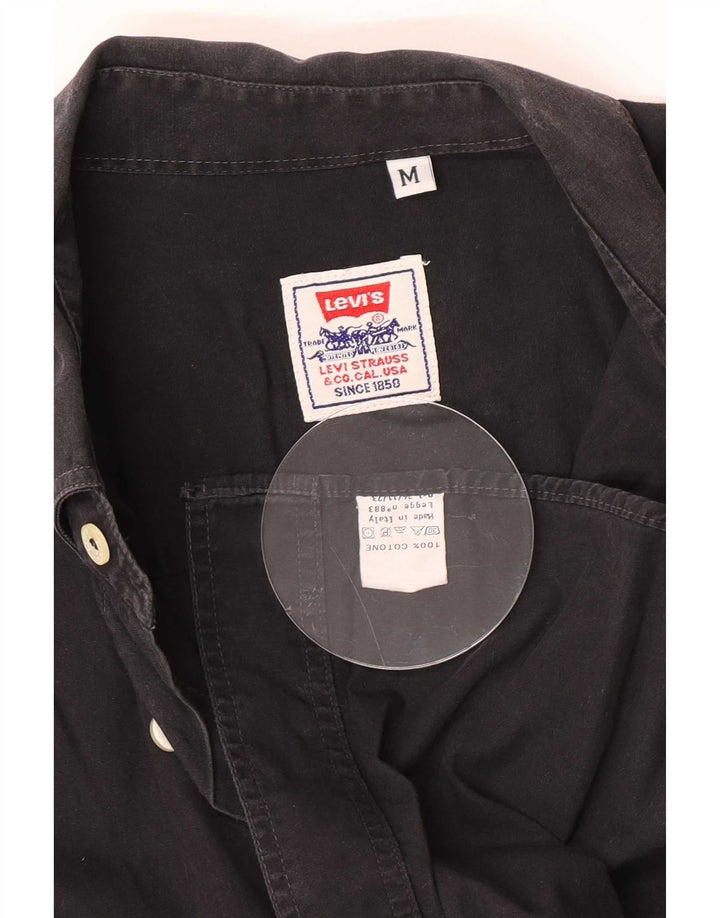 Camicia Levi's da uomo in cotone nero medio